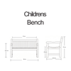 Mini Garden Bench for Children