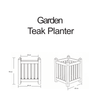 Teak Garden Planter Box | Luxury Wooden Flower Pot