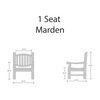 Teak Garden Armchair Marden