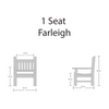 Teak Garden Armchair Farleigh