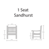 Teak Garden Armchair Sandhurst