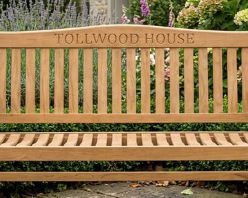 buy garden benches with your house name engraved in to the wood