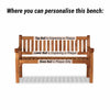 FSC® Grade Teak | 3 Seat Scroll Garden Bench | 150cm | tectona grandis