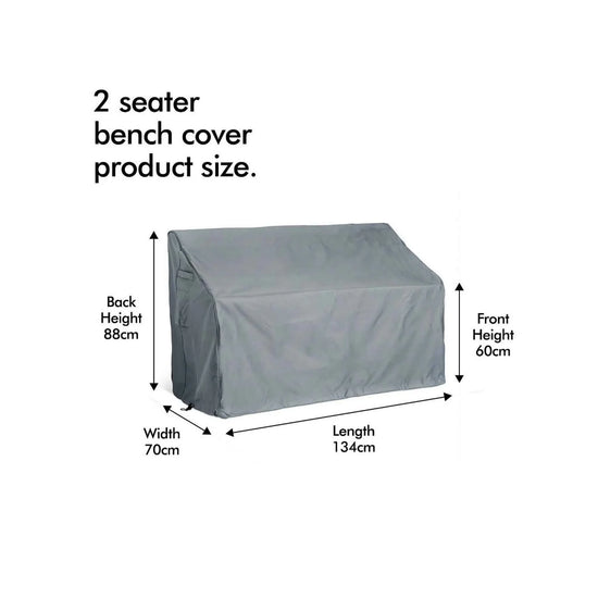 garden bench covers 2 seater showing dimensions