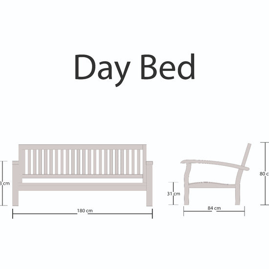 garden daybed dimensions
