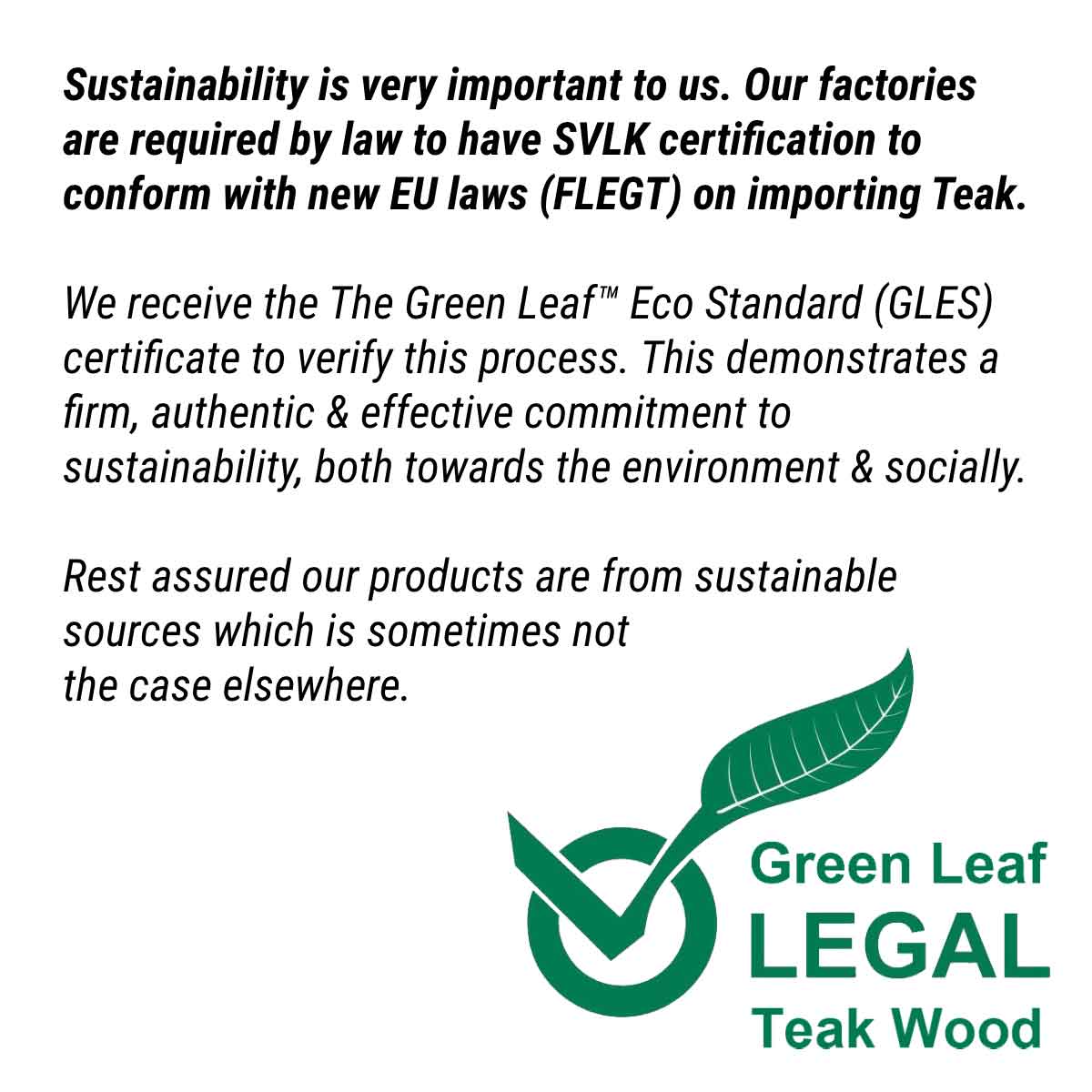 green leaf teak logo