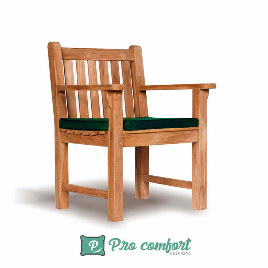 outdoor seat cushions in green