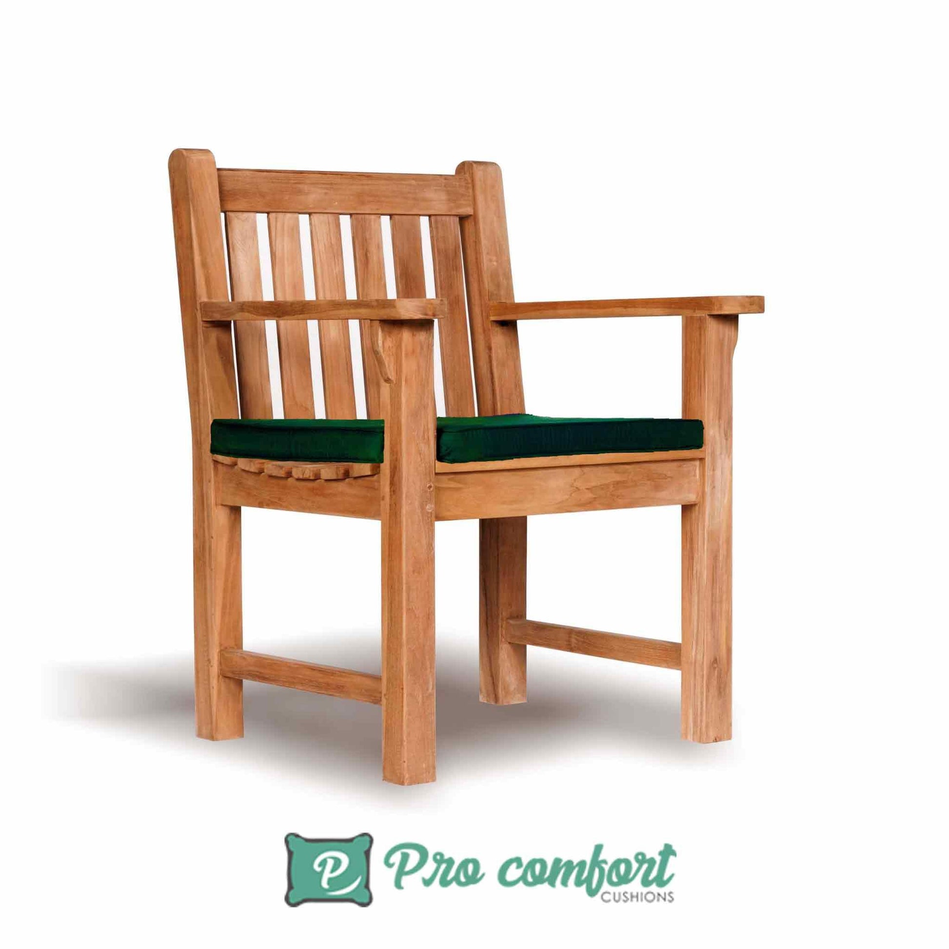 outdoor seat cushions in green