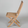 quality teak wooden chair folding on a white background