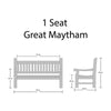Teak Garden Armchair Great Maytham