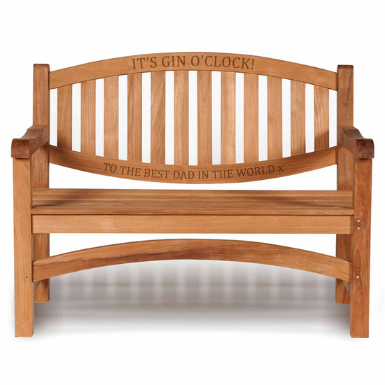 Garden bench Wooden oval 2 seat garden bench white background