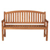 Teak Garden Bench 3 Seat Curved Cranbrook