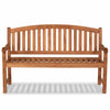 Teak Garden Bench 3 Seat Curved Cranbrook