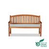 Teak Garden Bench 3 Seat Curved Cranbrook