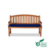 Teak Garden Bench 3 Seat Curved Cranbrook