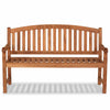 Teak Garden Bench 3 Seat Curved Cranbrook