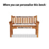 Teak Garden Bench 3 Seat Farleigh