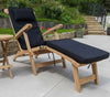 Teak Steamer Chair FREE Black Cushion