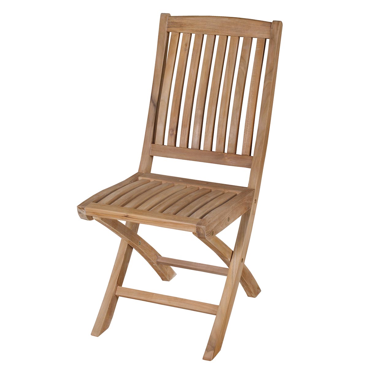 Classic garden folding chair on a white background