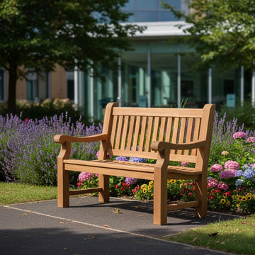 traditional wooden seating for hospital trusts UK