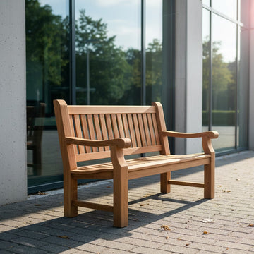 traditional wooden seating for commercial 
large scale projects UK