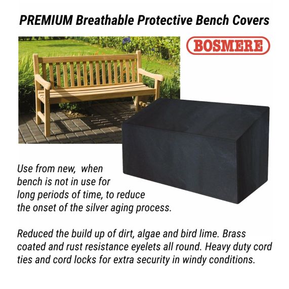 Wealden Benches Teak Garden Bench 3, Outdoor Park Bench Covers