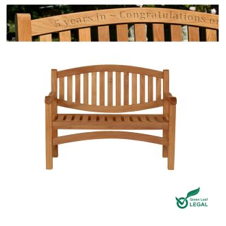Personalised 5th wedding anniversary wood gift idea for the garden