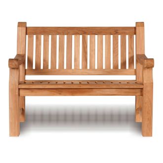 Park, Public, Outdoor small 2 seat Teak Wood Bench