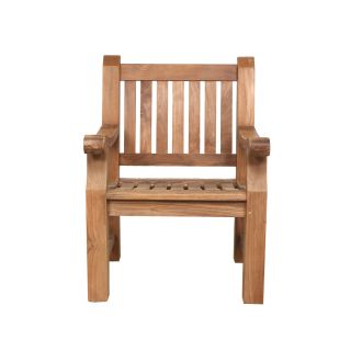 extra heavy sturdy wooden teak garden bench arm chair
