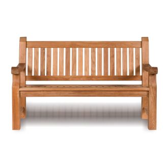Park, Public, Outdoor 4 Seat Large Teak Wood Bench