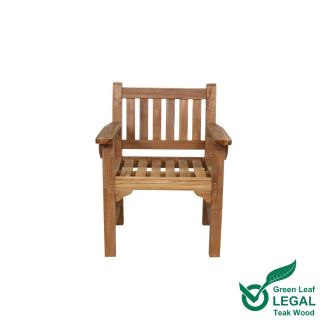solid teak wood garden arm chair