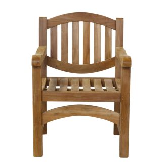 Classic Teak Garden Arm Chair with Oval back