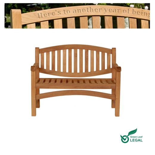 beautiful Anniversary gift bench idea for the garden