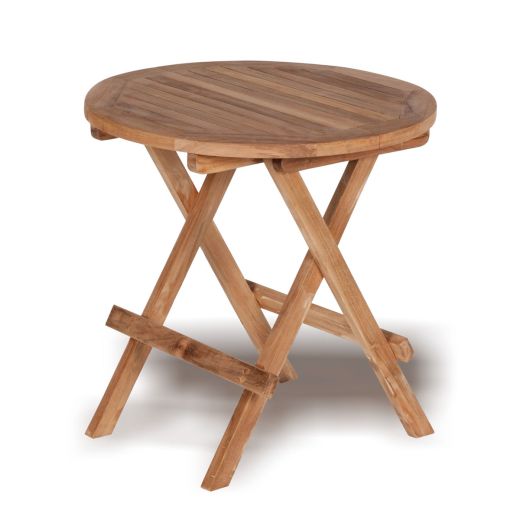 Round wooden Garden Folding Coffee Table
