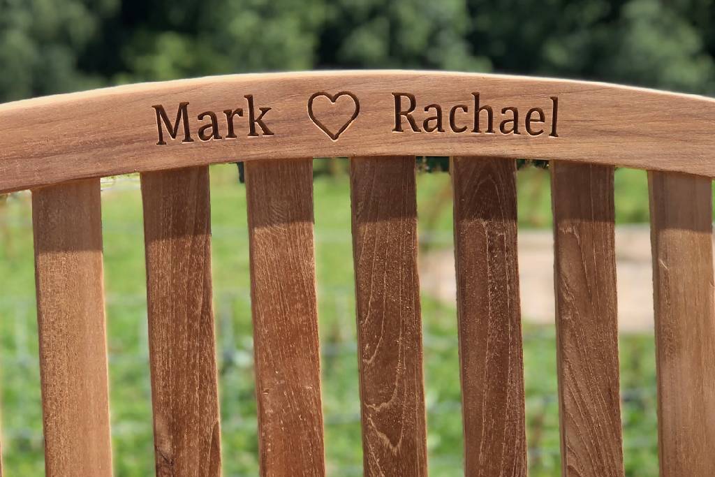 Celebrating 5 Years of Love: The Perfect Gift – Personalised Teak Garden Bench
